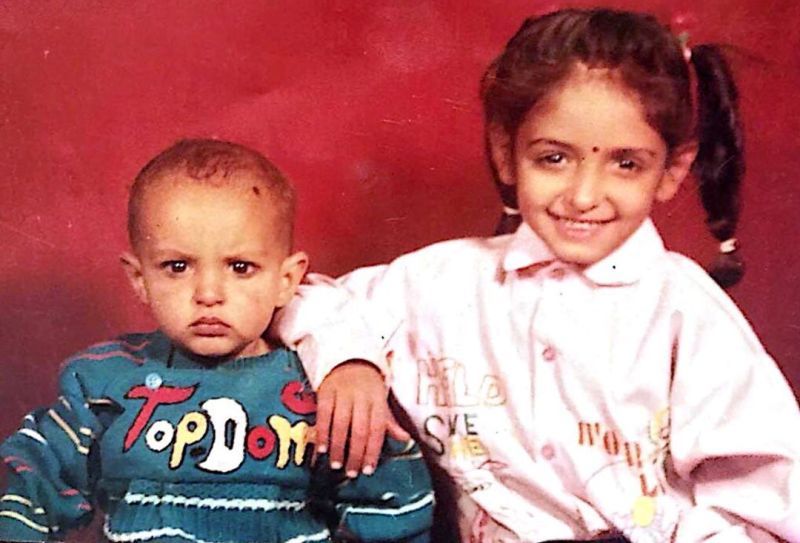 Harmanpreet Kaur's childhood picture with her sister