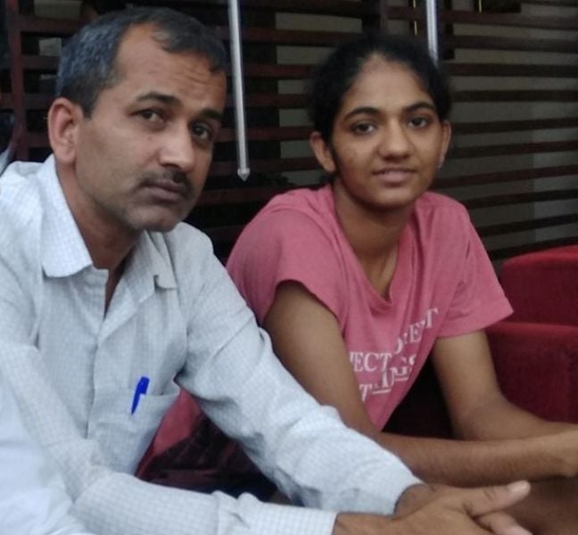 Nitu Ghanghas with her father
