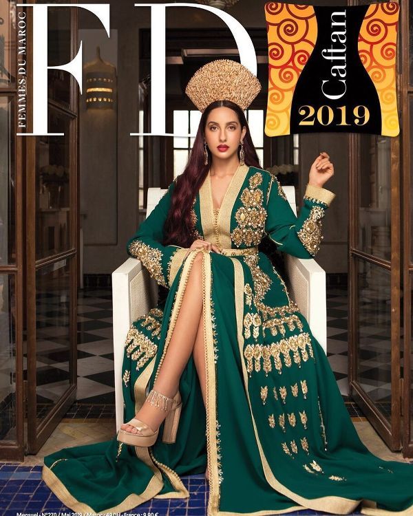 Nora Fatehi in Moroccan Magazine cover 2019