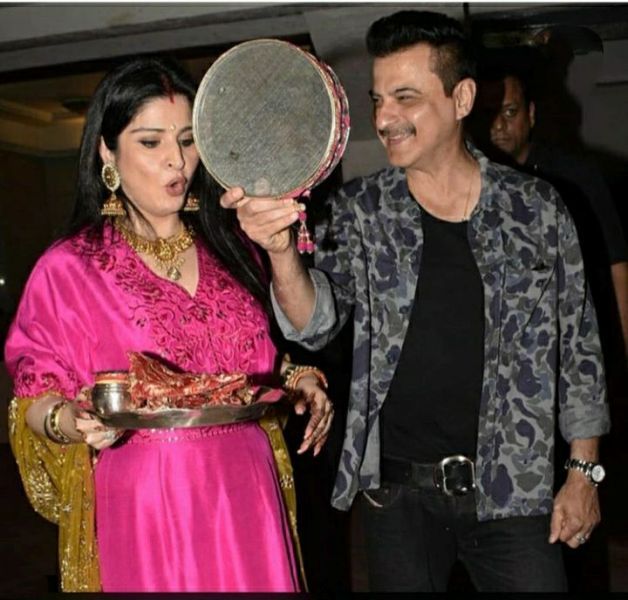 Sanjay Kapoor with his wife