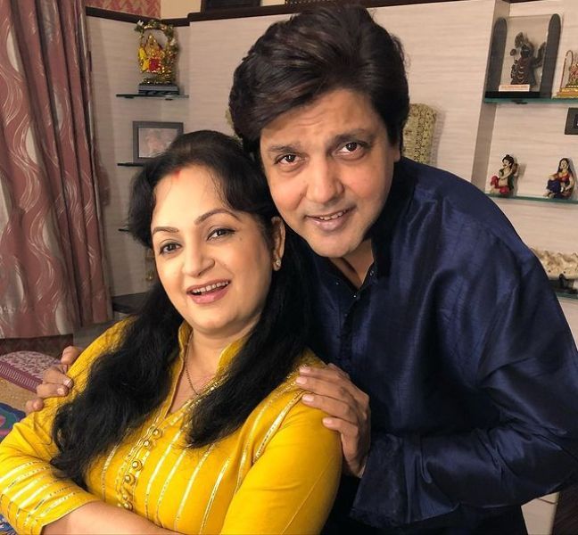 Upasana Singh with her husband