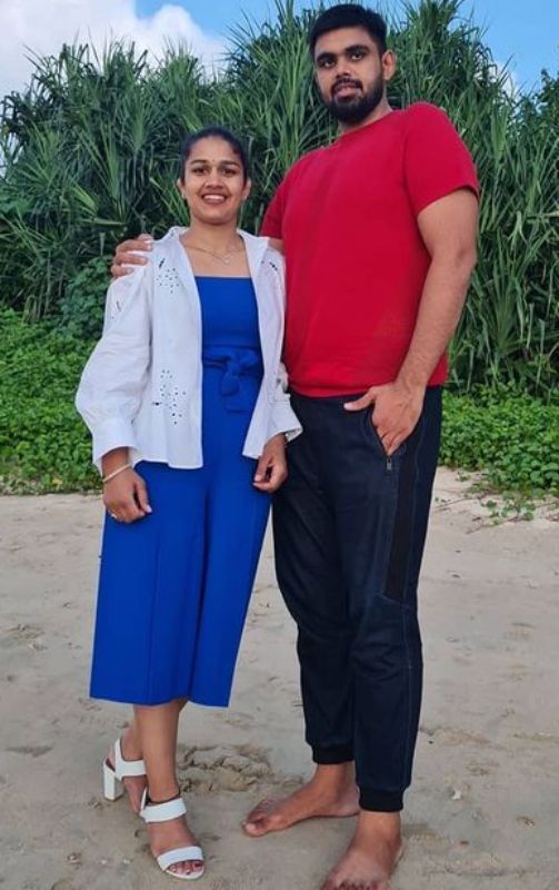 Vivek Suhag with his wife