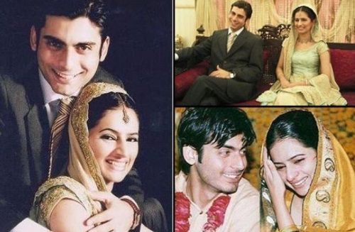 A collage of Fawad Khan's wedding pictures