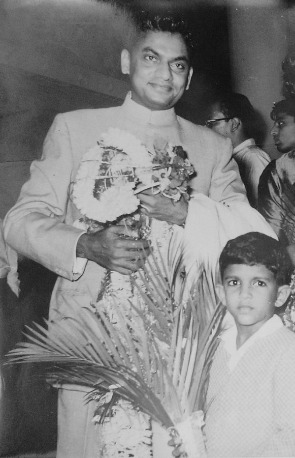 Anand Mahindra's childhood photo with his father
