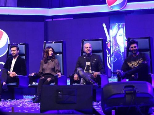 Fawad Khan as a judge on Pepsi Battle of the Bands