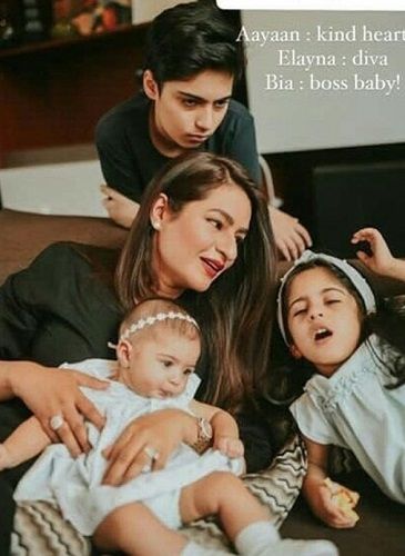 Fawad Khan's wife and children