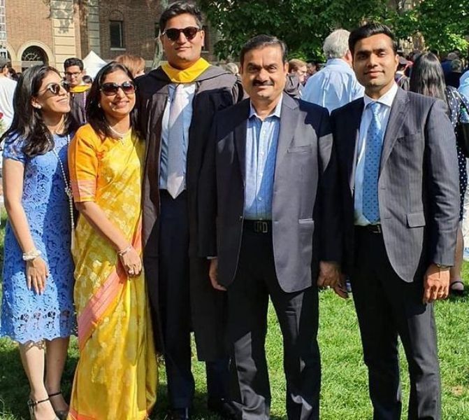 Gautam Adani with his familys
