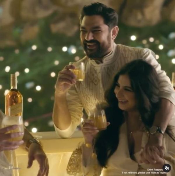 Rhea Kapoor drinking alcohol with her husband