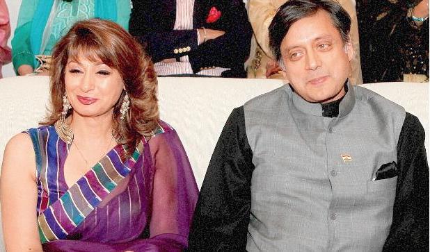 Shashi Tharoor with his wife Sunanda Tharoor