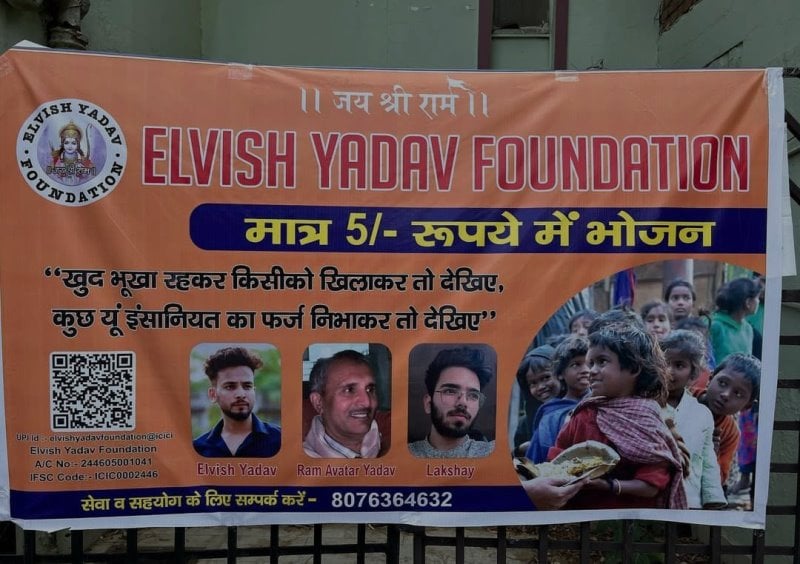 A poster of the Elvish Yadav Foundation
