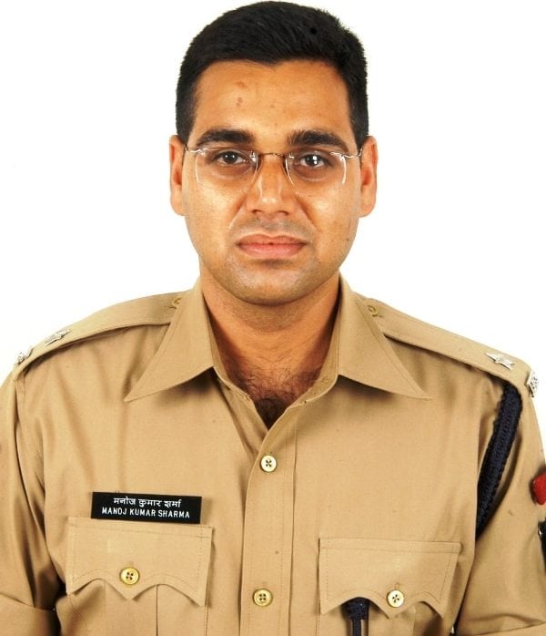 Manoj Kumar Sharma’s photo taken after he completed his police training at SVPNPA