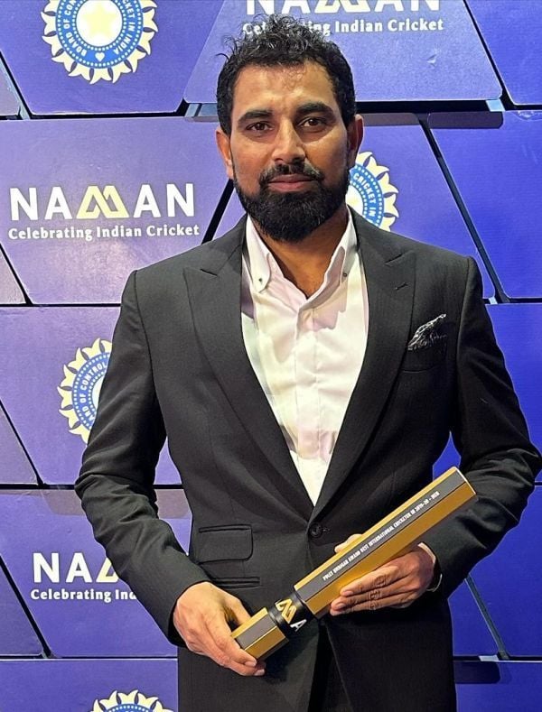 Mohammed Shami was honored with Naman Awards on 23 January 2024.