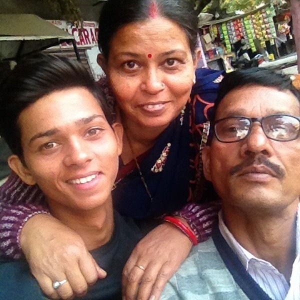 Yashasvi with his parents